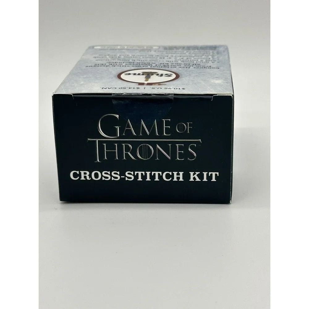 Game of Thrones Cross-Stitch Kit Gift Stocking Stuffer Fan White Elephant NIB